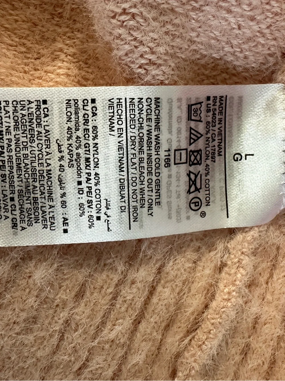 NWT OLD NAVY LIGHT PINK CREW-NECK SWEATER WOMEN'S SIZE L